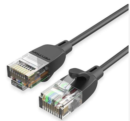 PATCH CABLE CAT.6A UTP/1M BLACK IBIBF VENTION