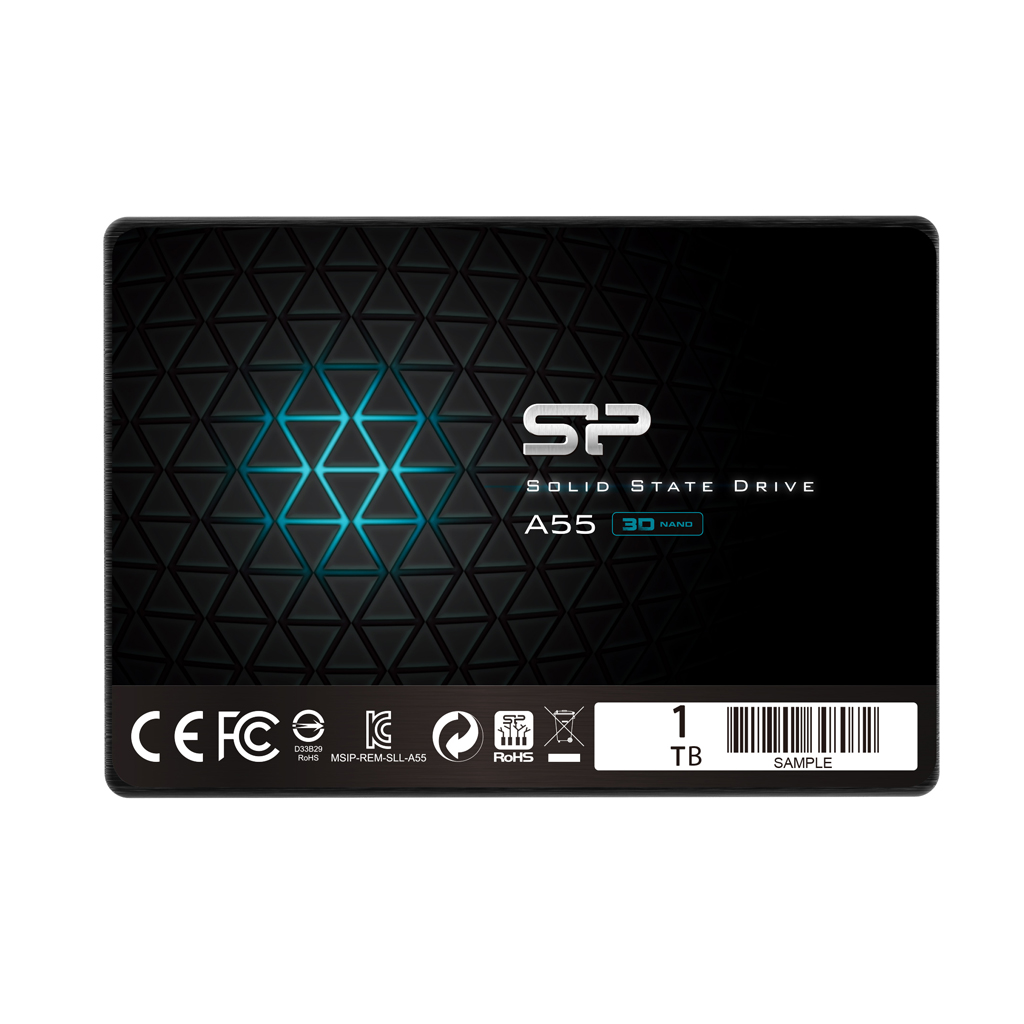 Silicon Power - A55 - 1000 GB - Solid-state drive interface SATA - Read speed 560 MB/s - Write speed 530 MB/s