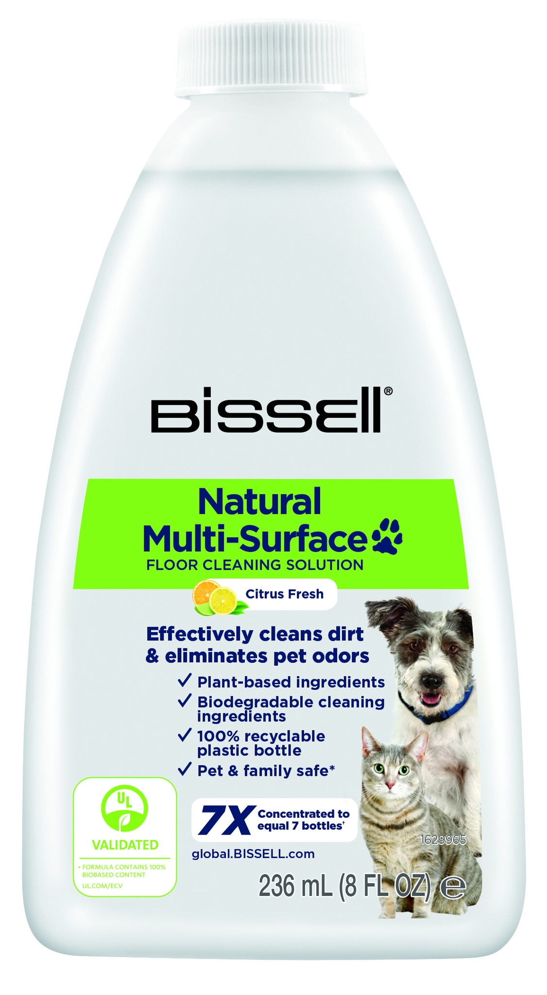 Bissell - Natural Multi-Surface Pet Floor Cleaning Solution - 1000 ml