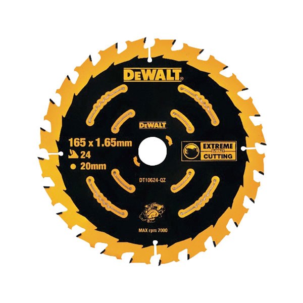 DEWALT - DT10624-QZ Cutting Disc for Wood, 165 x 20 mm