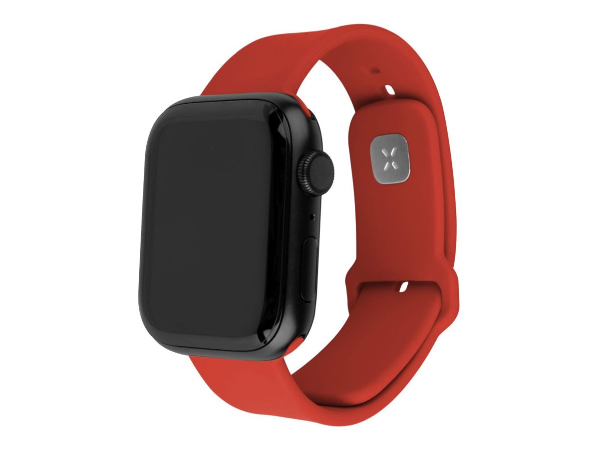 Fixed - Sporty Strap Set for Apple Watch 42/44/45 mm - 170-235 mm - Red - Silicone