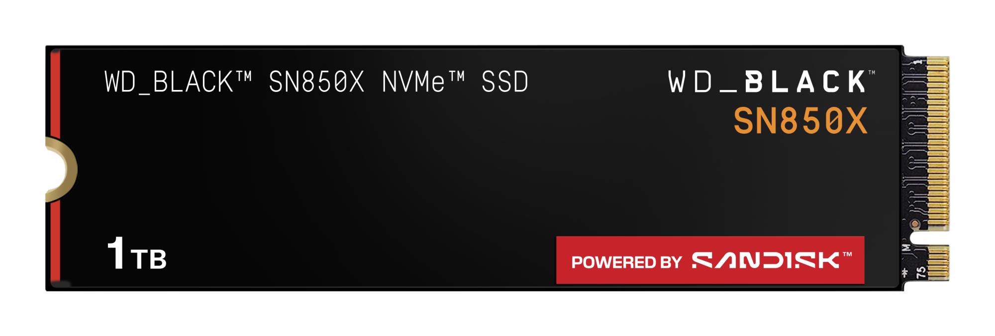 SSD|SANDISK|600xTBW rating|Read speed 7300 MB/s|Write speed 6300 MB/s|NVMe Yes|PCI Express 4.0|M.2|1000 GB|POWERED BY SANDISK|Black SN850X|WDS100T2X0E