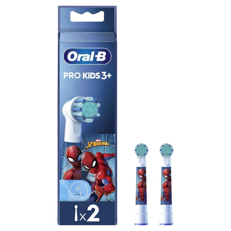 Oral-B - Electric Toothbrush Heads - EB10-2 Kids Spiderman - Heads - For kids - Number of brush heads included 2