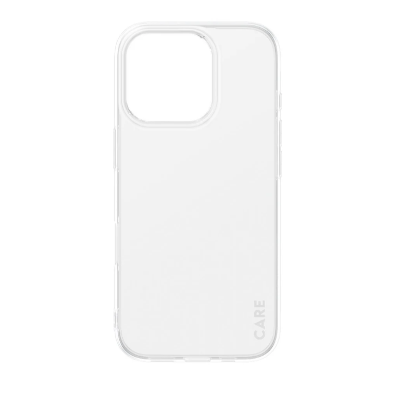CARE Fashionable Case - Back cover - Apple - iPhone 16 PRO - Recycled plastic - Transparent - X-Ray Soft Basic