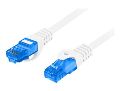Lanberg - Patch cable - CAT 6a - RJ-45 - male - RJ-45 - male - 3 m - Grey - RAL 7035 - Blue