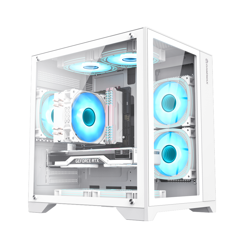 Gamemax Case - INFINITY MINI WH - M-ATX