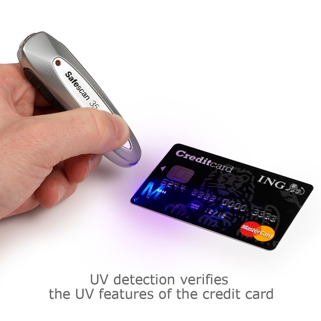 SAFESCAN - 35 - Grey - Suitable for Banknotes, ID documents - Number of detection points 3