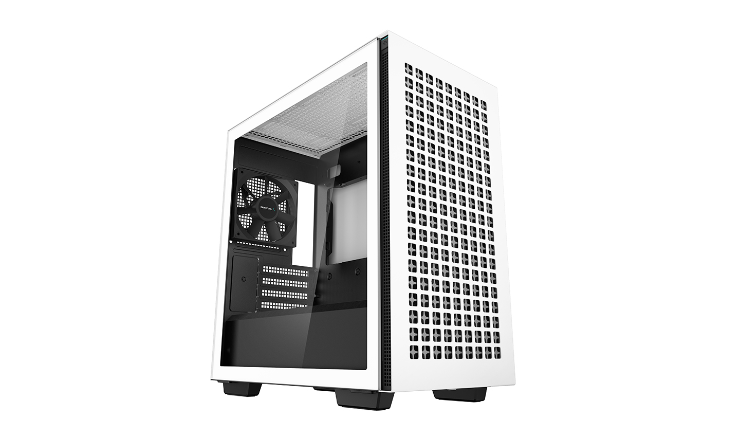 Deepcool - CH370 - Side window - White - Micro ATX - ATX PS2