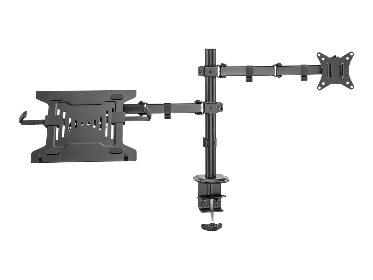 Digitus - Desk Mount - DA-90436 - Tilt, swivel, height adjustment, rotate - Maximum weight (capacity) 9 kg - Black