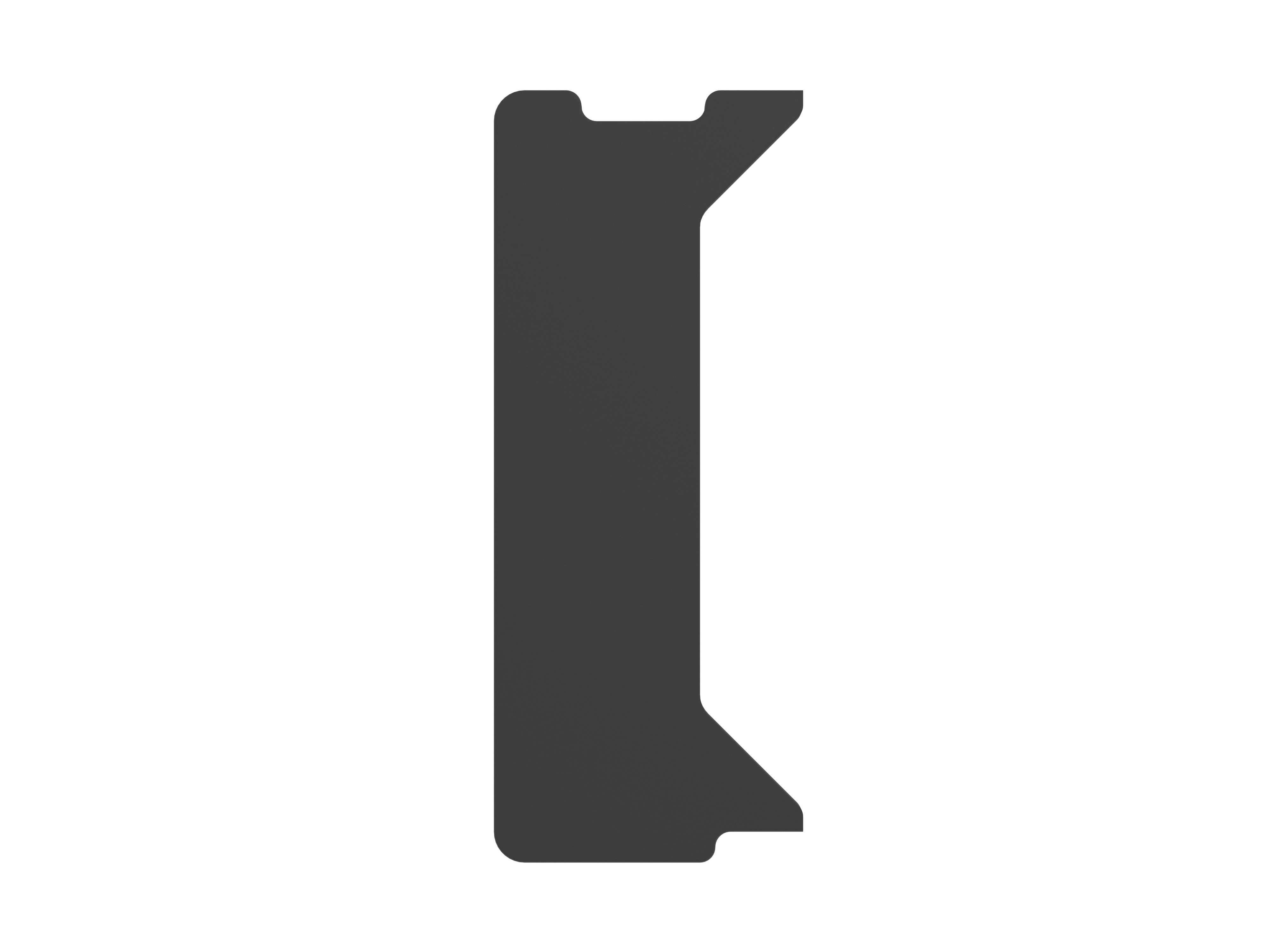 Genesis - Holm Modular Side Desk Top Left 30cm - NDS-2276 - Anthracite Black