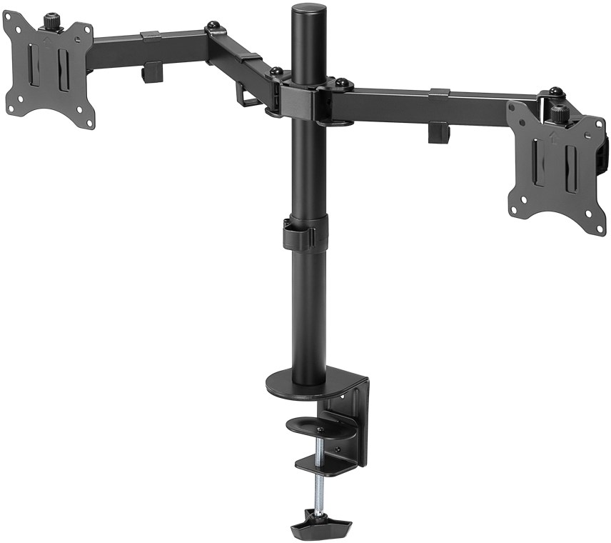 Goobay Dual Monitor Mount Flex - Swivel, Tilt, Rotation - 17-32 " - Maximum weight (capacity) 8 kg - Black