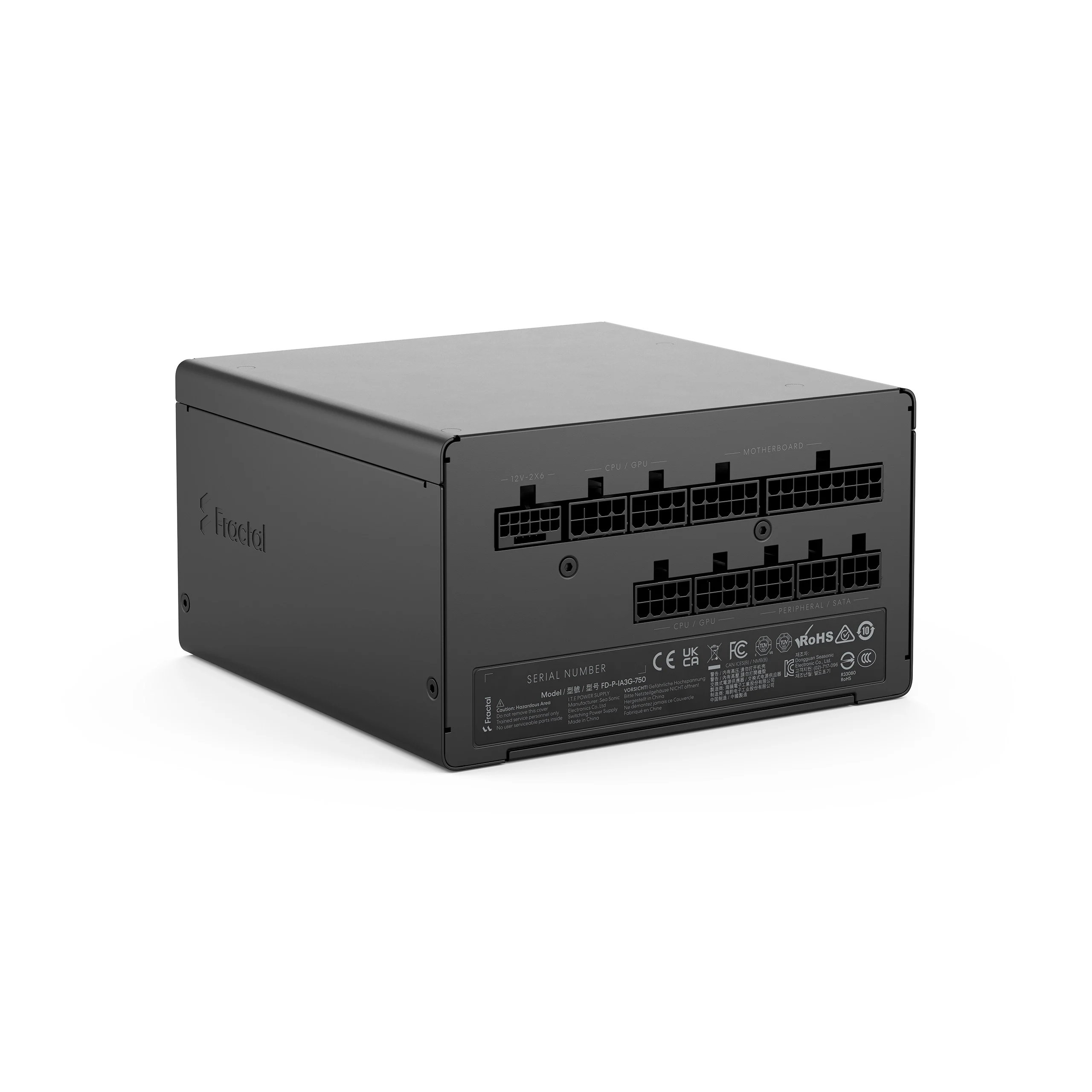 Fractal Design Power Supply, Black - Ion 3 Gold - 750 W
