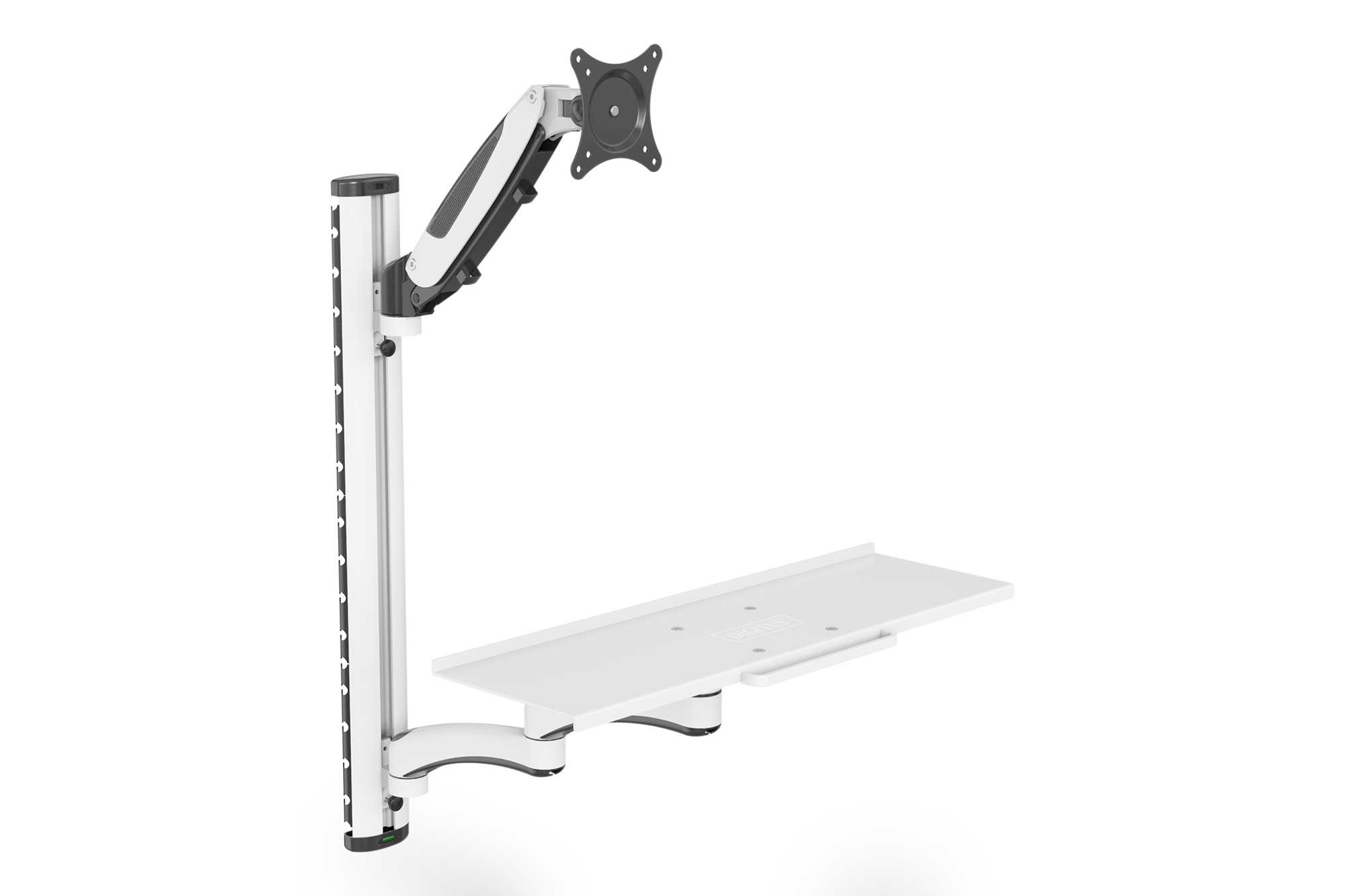 Digitus Wall mount - DA-90451 - Rotate, Swivel - 32 " - Maximum weight (capacity) 8 kg - White/Black