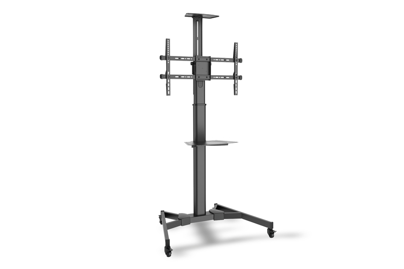 Digitus - Floor stand - TV-Cart for screens up to 70", max. 50kg wheelbase, VESA max. 600x400 - Tilt - 37-70 " - Maximum weight (capacity) 50 kg - Black
