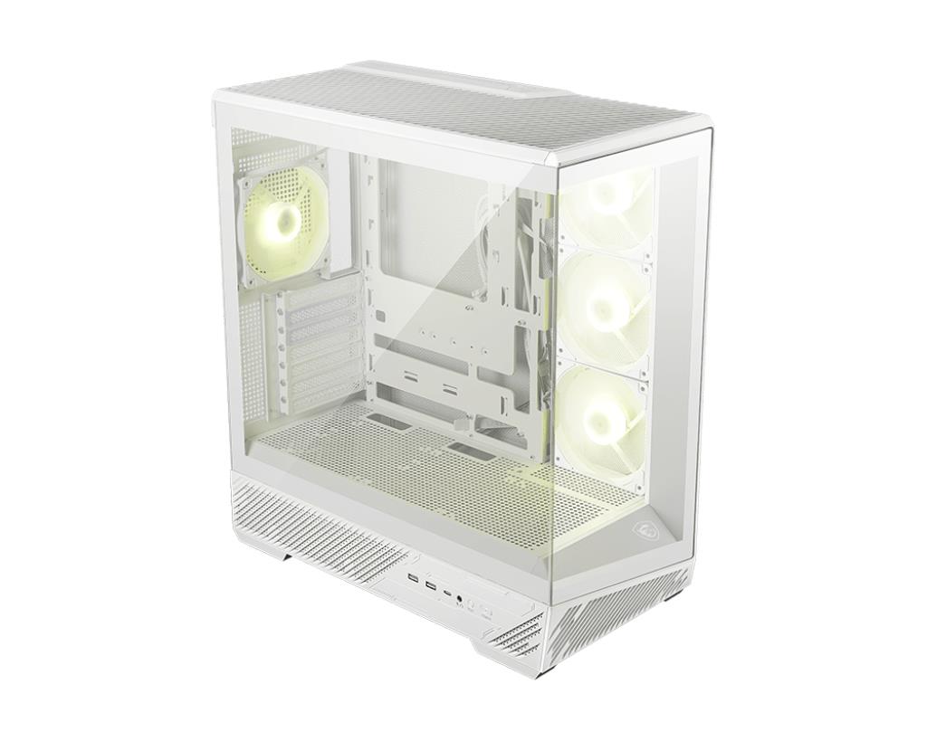 Case|MSI|ATX/micro ATX/Mini-ITX|White/Transparent|Midi Tower|MAG PANO 130R PZ WHITE|MAGPANO130RPZWHITE