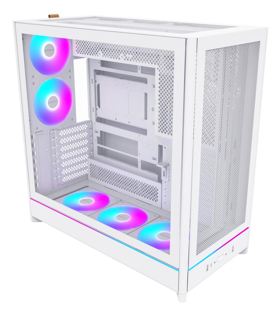 Case|MONTECH|HS01 PRO|MidiTower|Case product features Removeable HDD basket/Transparent panel|Not included|ATX|MicroATX|MiniITX|Colour White|HS01PRO(W)