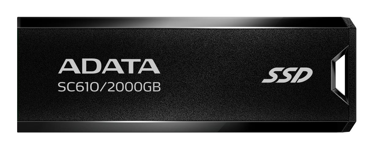 External SSD|ADATA|SC610|2TB|USB 3.2|Write speed 500 MBytes/sec|Read speed 550 MBytes/sec|SC610-2000G-CBK/RD