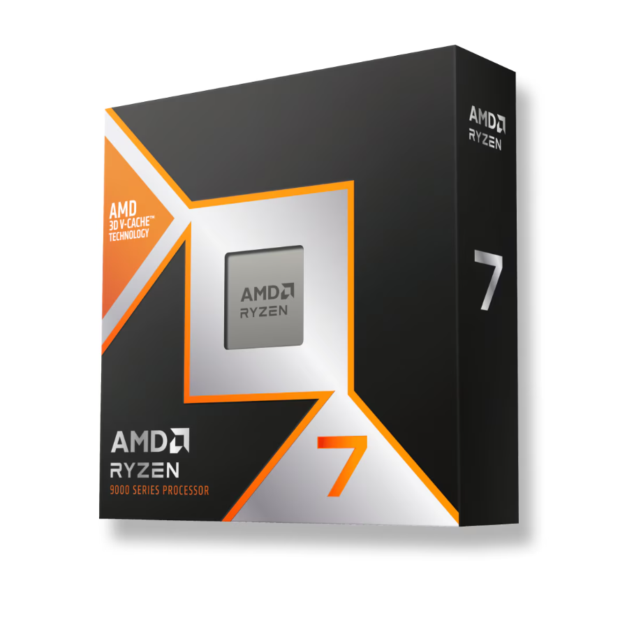 AMD Ryzen 7 9800X3D - 5.2 GHz - AM5 - Processor threads 16 - AMD - Processor cores 8