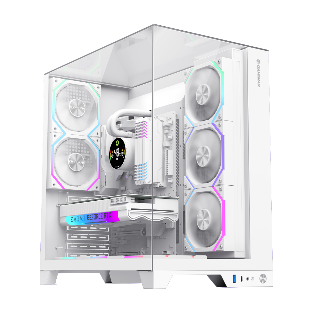 Gamemax Case - INFINITY PRO WH - ATX