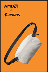 Gigabyte - AORUS AMD - Sling Bag - Grey