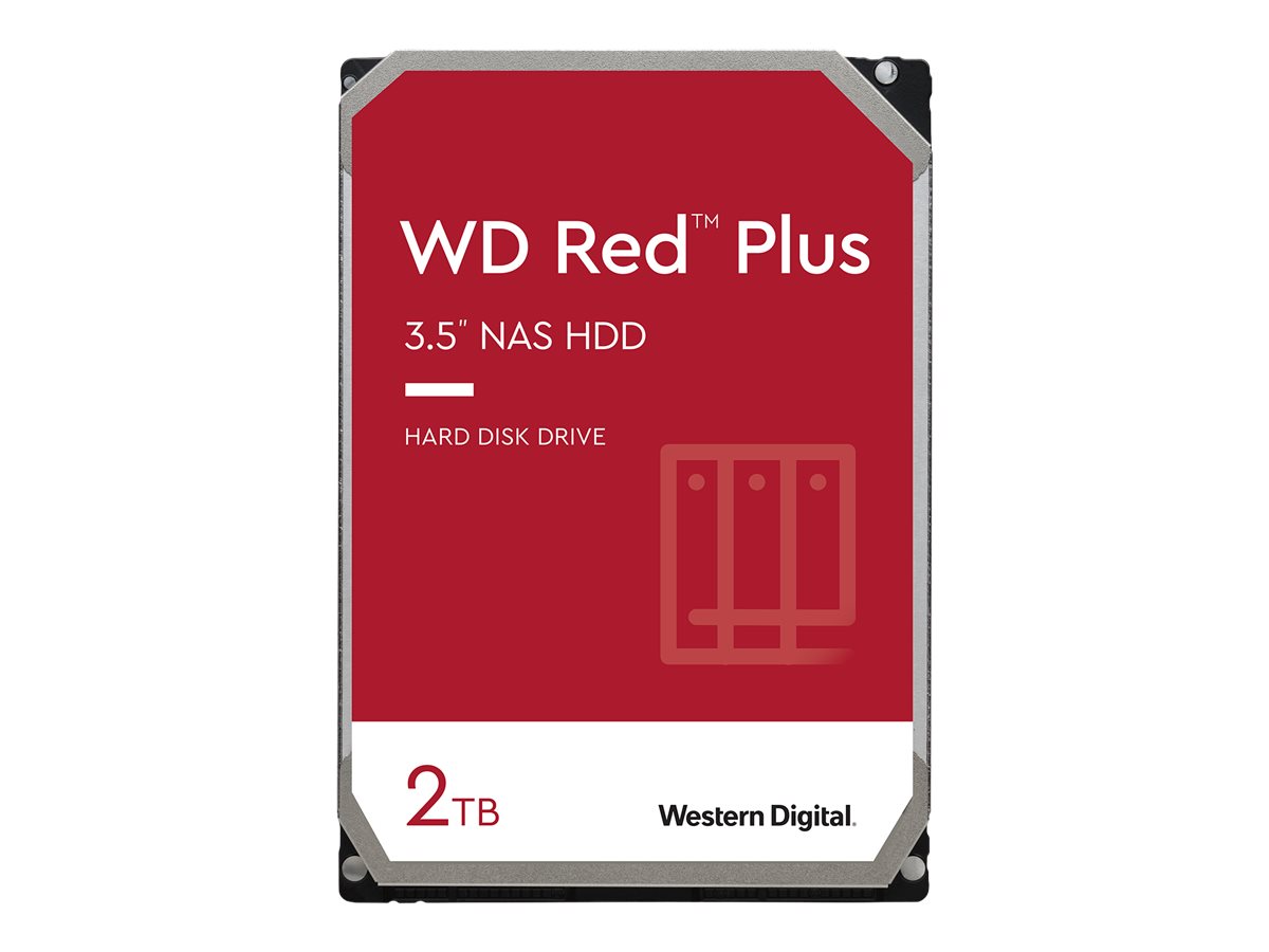 Western Digital - Red Plus NAS Hard Drive - WD20EFPX - 5400 RPM - 2000 GB