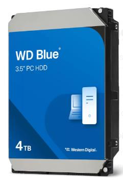 HDD|WESTERN DIGITAL|Blue| 4 TB|Serial ATA III|Buffer 128 MB|5400 RPM|3.5 "|WD40EZZX