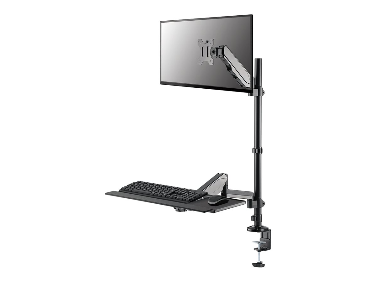 Neomounts Desk Mount - DS90-325BL1 Sit-stand workstation desk - Adjustable Height, Rotate, Tilt, Swivel - 17-32 " - Maximum weight (capacity) 9 kg - Black