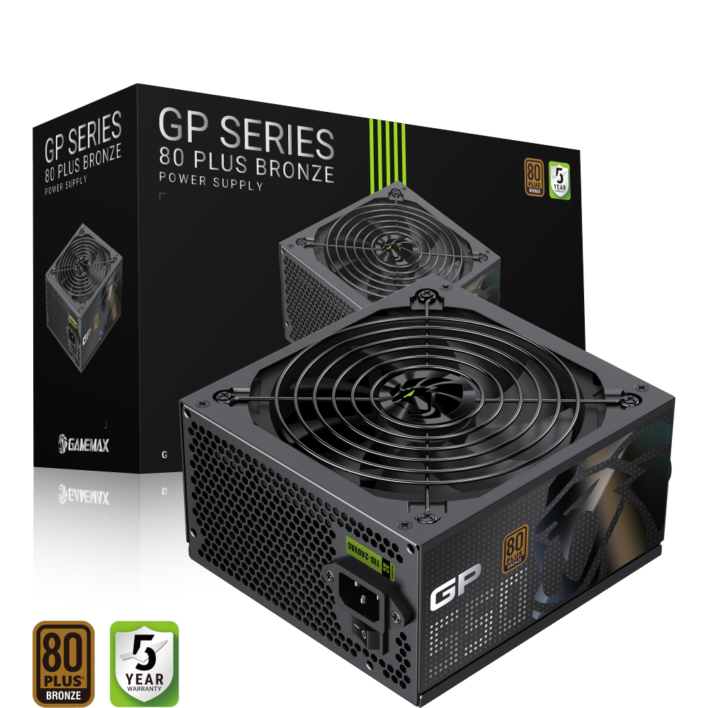 Gamemax PSU - GP 550B - 550 W - Bronze - Non-Modular