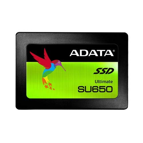 ADATA - Ultimate SU650 - ASU650SS-240GT-R - 240 GB - SSD form factor 2.5” - Solid-state drive interface SATA - Read speed 520 MB/s - Write speed 450 MB/s