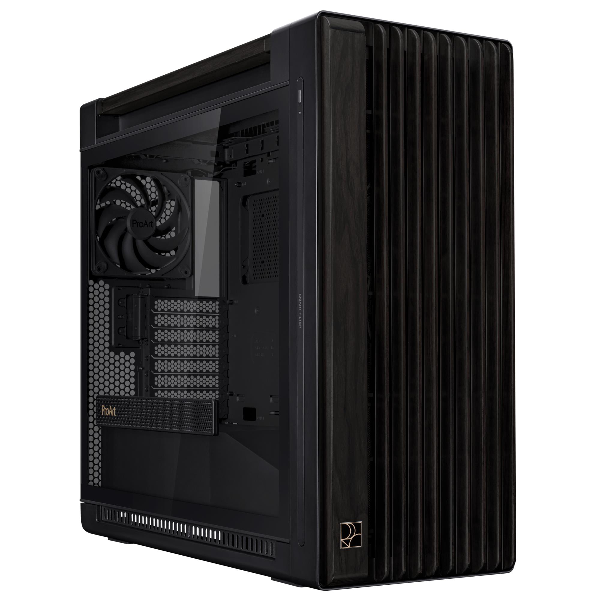 Case|ASUS|ProArt PA602 Wood Edition - Tempered Glass Panel|MidiTower|Case product features Transparent panel|ATX|EATX|MicroATX|MiniDTX|MiniITX|Colour Black|PROARTPA602WOODTGPWM