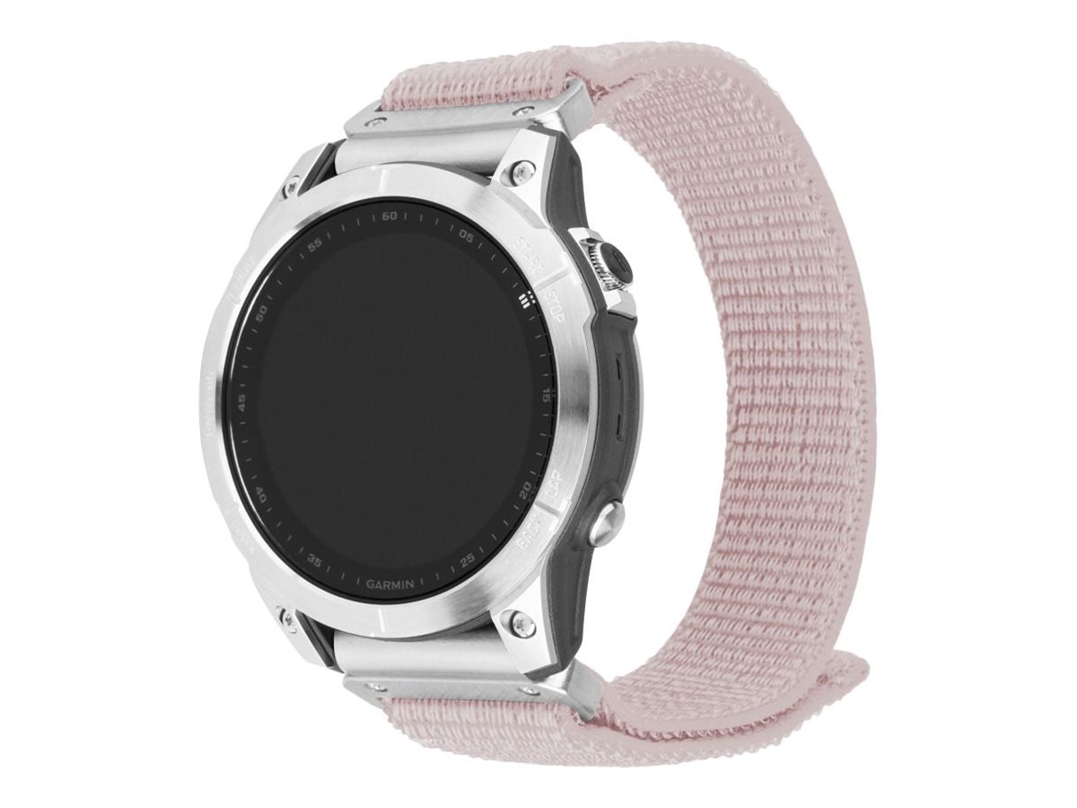 Fixed - Sporty Strap for Garmin QuickFit 22mm - 160-210 mm - Rose gold - Nylon