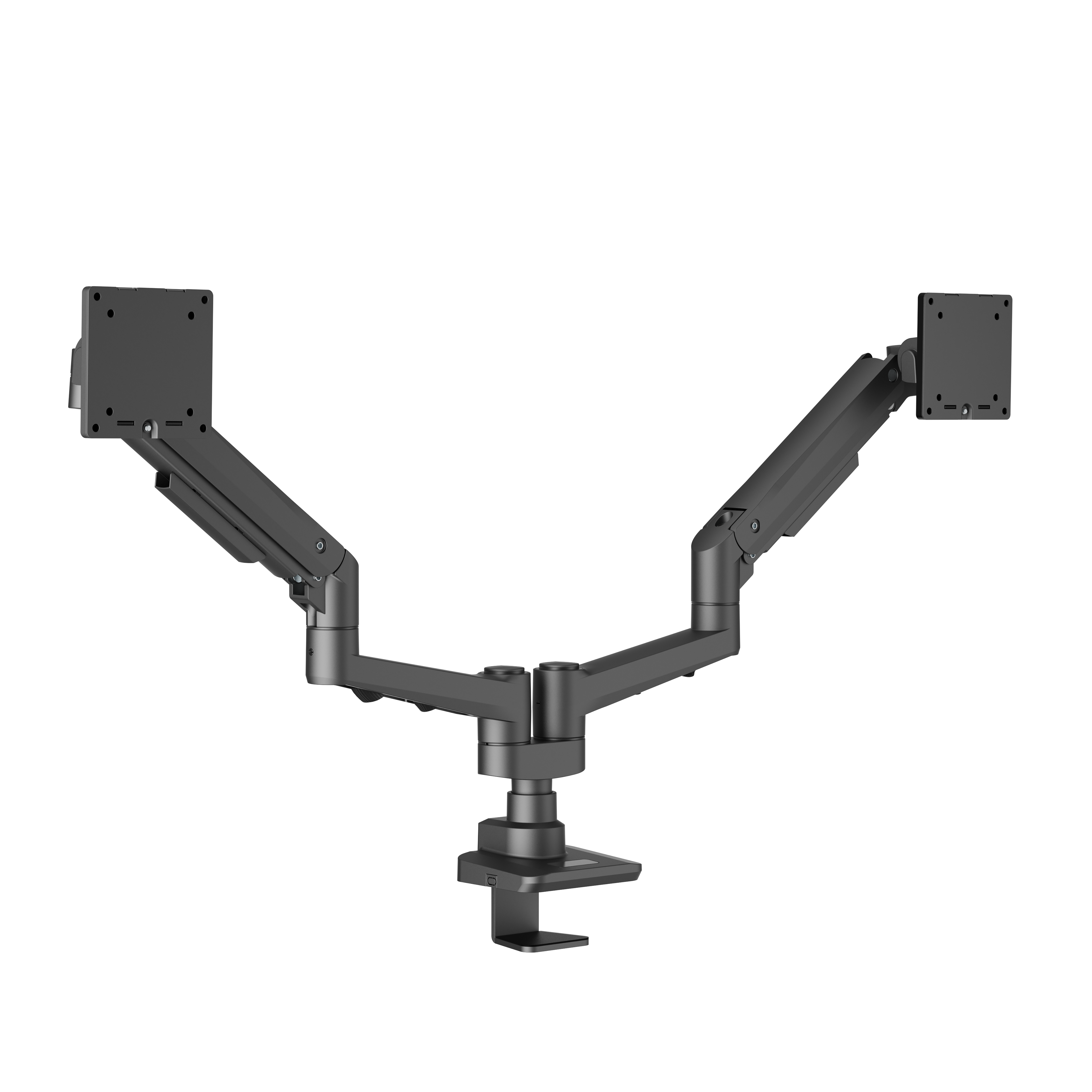 EDBAK Desk Mount - DMV02 Dual Swing Arm - Height adjustment, Tilt - 19-35 " - Maximum weight (capacity) 20 kg - Black