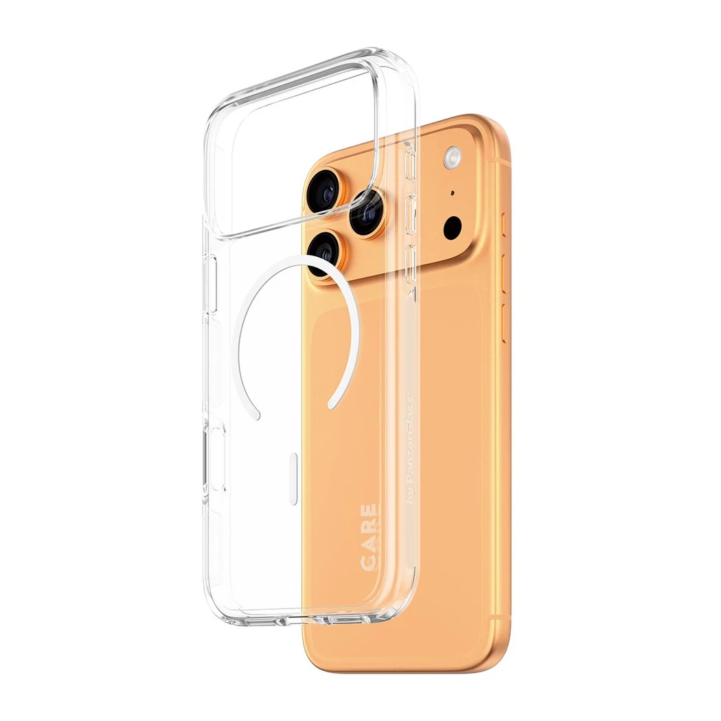 PanzerGlass Flagship Case - Back cover - Apple - iPhone 17 Pro Max - Recycled plastic - Transparent - Urban Explorer w. White MagSafe