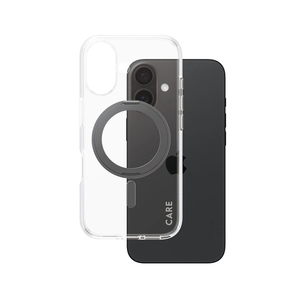 CARE Feature Case - Back cover - Apple - iPhone 16 - Recycled plastic - Transparent - MagSafe