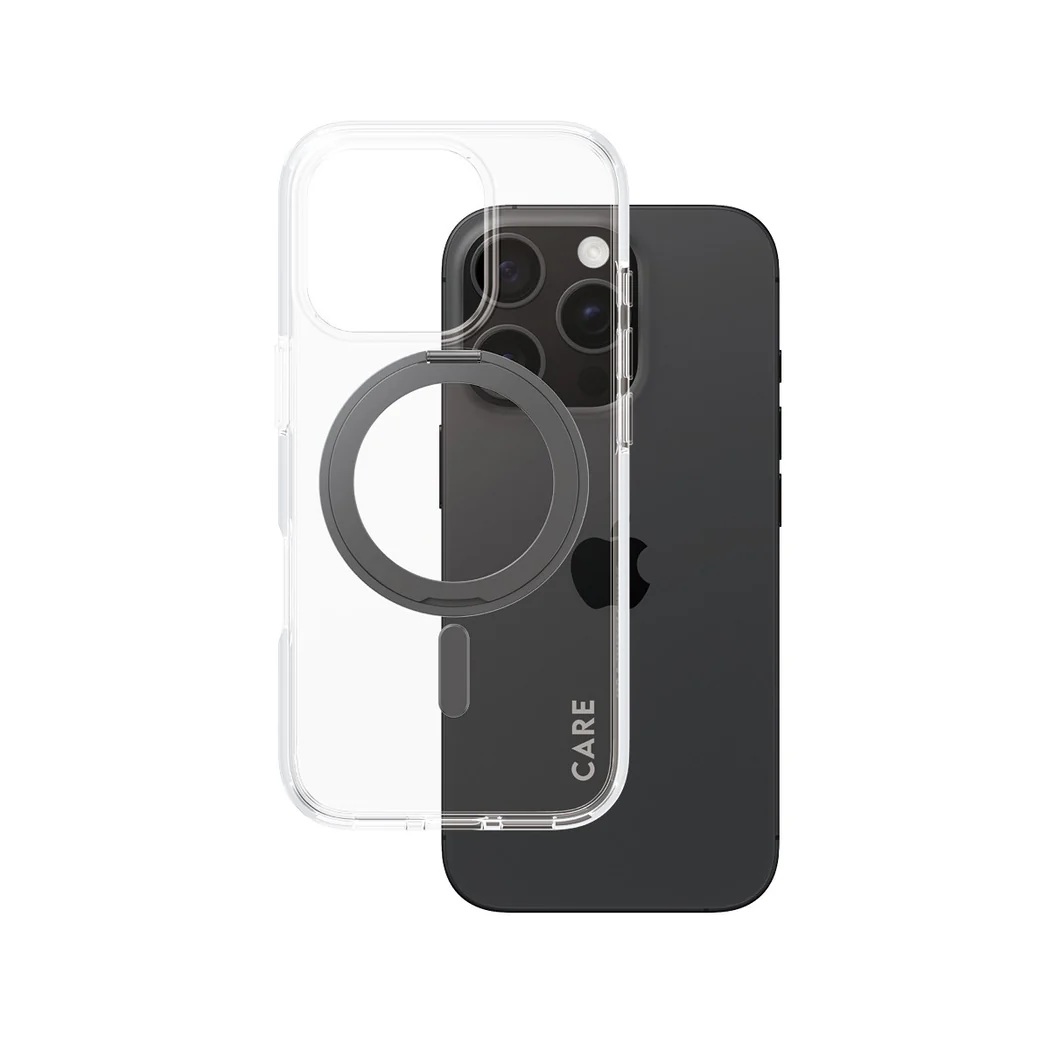 CARE Feature Case - Back cover - Apple - iPhone 16 Pro - Recycled plastic - Transparent - MagSafe