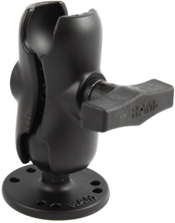 RAM MOUNTS C-KOKO MEDIUM KIINNITYSVARSI + 1X C-KOKO 1.5" KUULA PYÖREÄ 2.5" ALUSTA