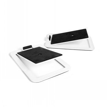 KANTO AUDIO DESKTOP SPEAKER STANDS FOR MIDSIZE SPEAKERS - WHITE (PAIR)