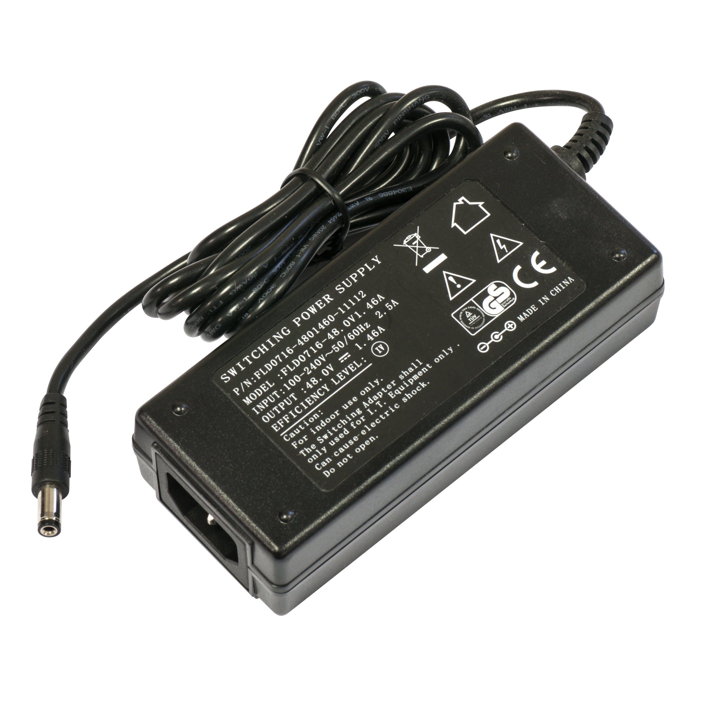 MikroTik 48V 1.46A 70W Power Adapter and Power plug - 48POW