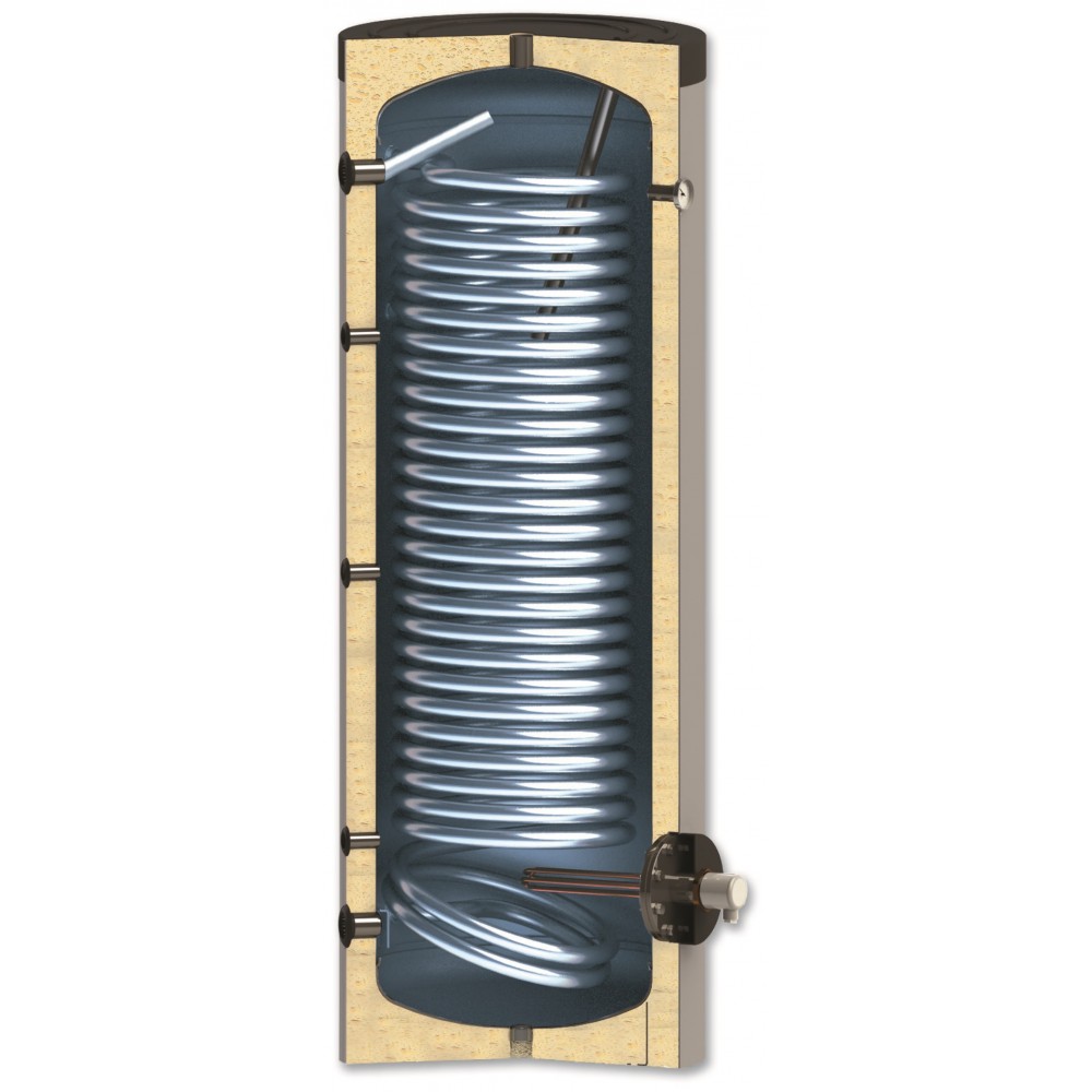 Sunsystem - Enameled Water Heater 300L with Heat Exchanger 3.3 m