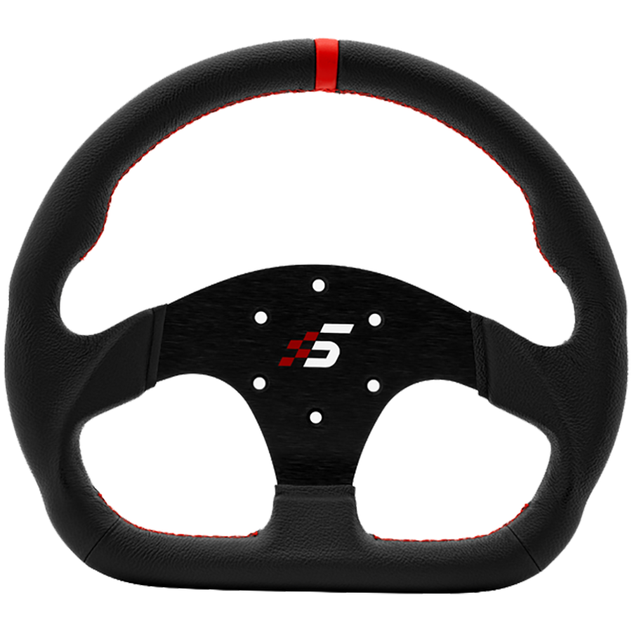 SIMAGIC D-Shaped Steering wheel without HUB, 325mm, Leather. S403