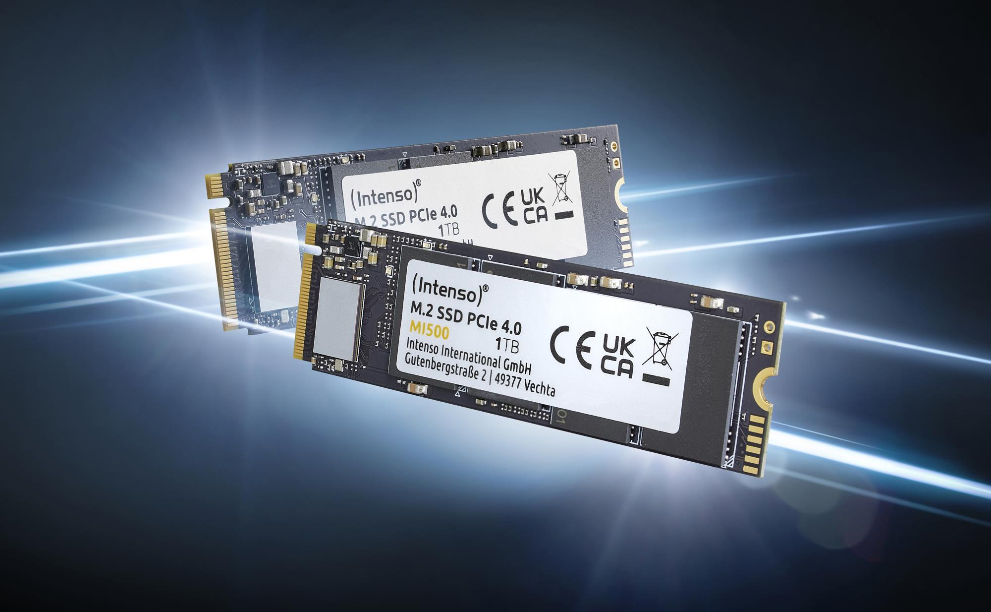 SSD|INTENSO|MI500|500GB|M.2|NVMe|3D NAND|Write speed 4000 MBytes/sec|Read speed 5300 MBytes/sec|4mm|TBW 300 TB|MTBF 1500000 hours|3836450