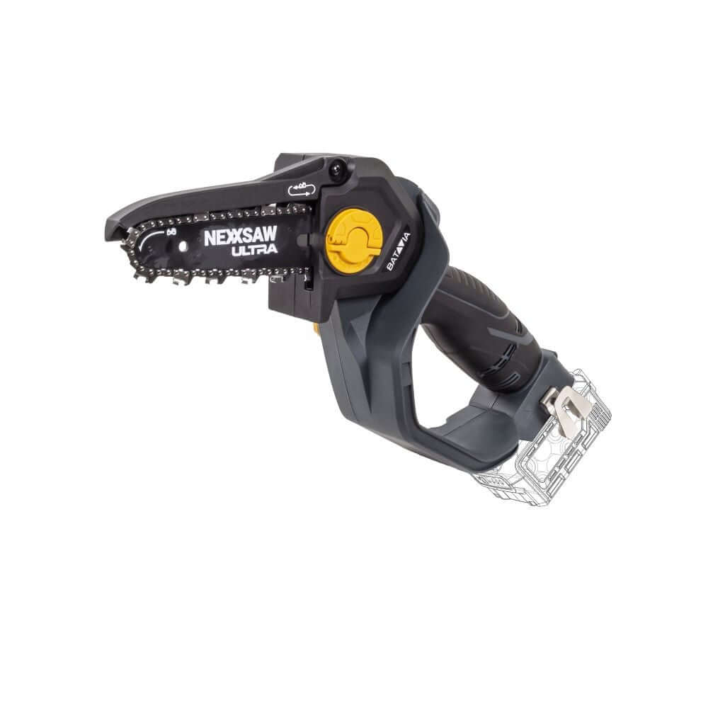 Batavia B.V. - 18V Nexxsaw Cordless Brushless One-Hand Chainsaw V3 Ultra, Without Battery and Charger - 17.78 cm - Chainsaw