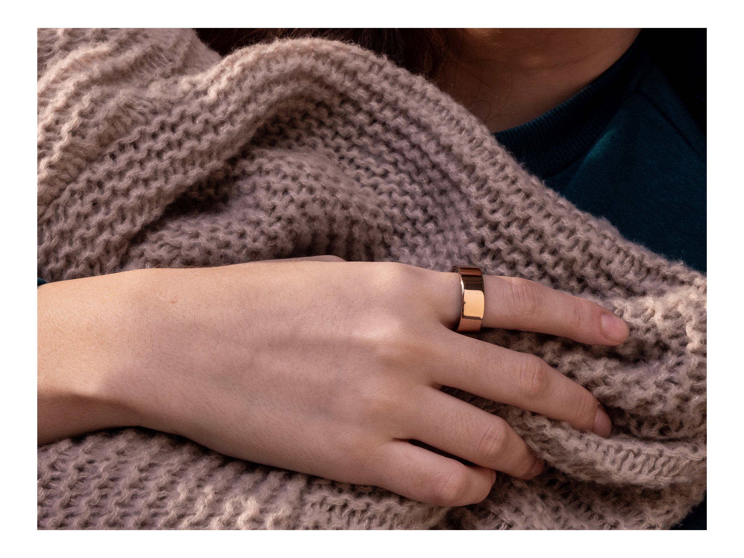 Ultrahuman - Ring Air - Bionic Gold - Size 11 - Smart Ring