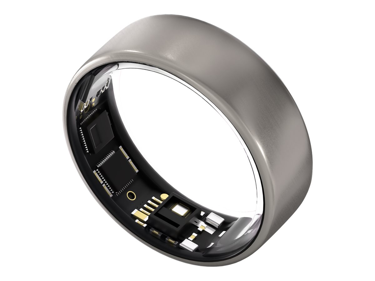 Ultrahuman - Ring Air - Raw Titanium - Size 12 - Smart Ring