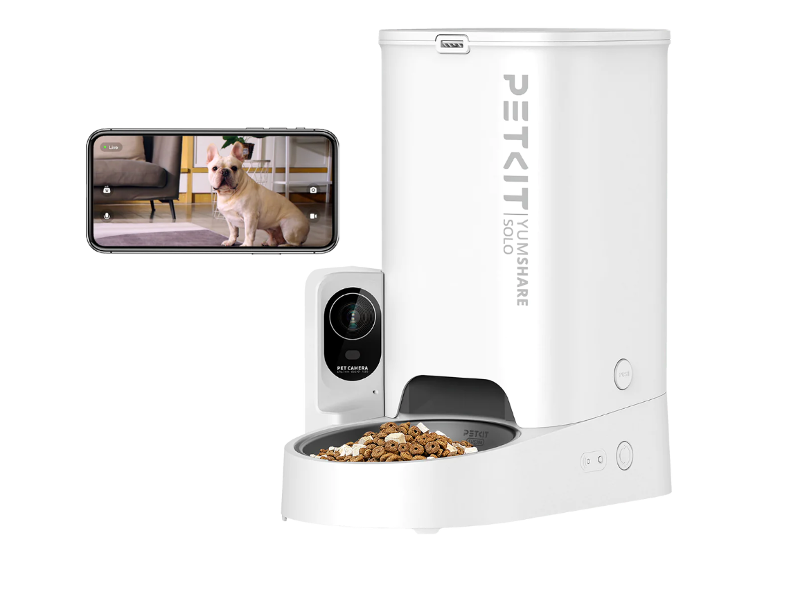 PETKIT - Feeder with Camera - P571 YumShare Solo - Capacity 3 L - White