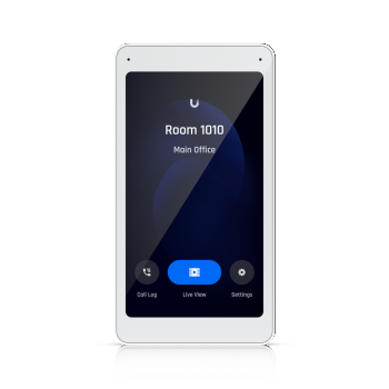 Ubiquiti UA-Intercom-Viewer Display that pairs with the Access Intercom for visitor screening and remote access control, to mount in multiple locations throughout your building.