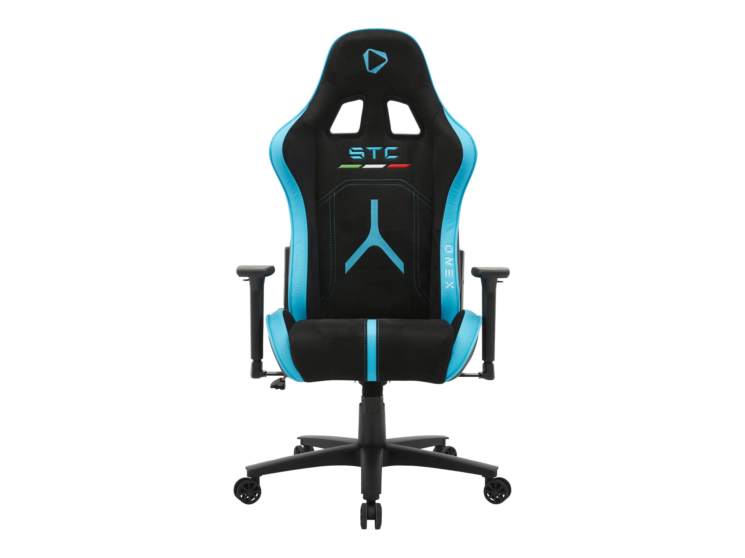 Onex Air Suede; PVC; Nylon caster; Metal - Gaming chairs - STC Alcantara L Series - Black/Blue