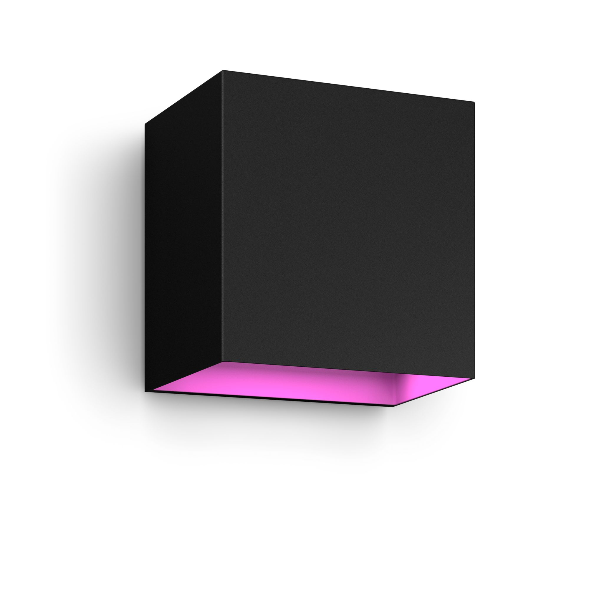 Philips Hue WCA Resonate Outdoor Downward Wall Lantern, Black - 8 W - 2000-6500 Hue White Colour Ambiance