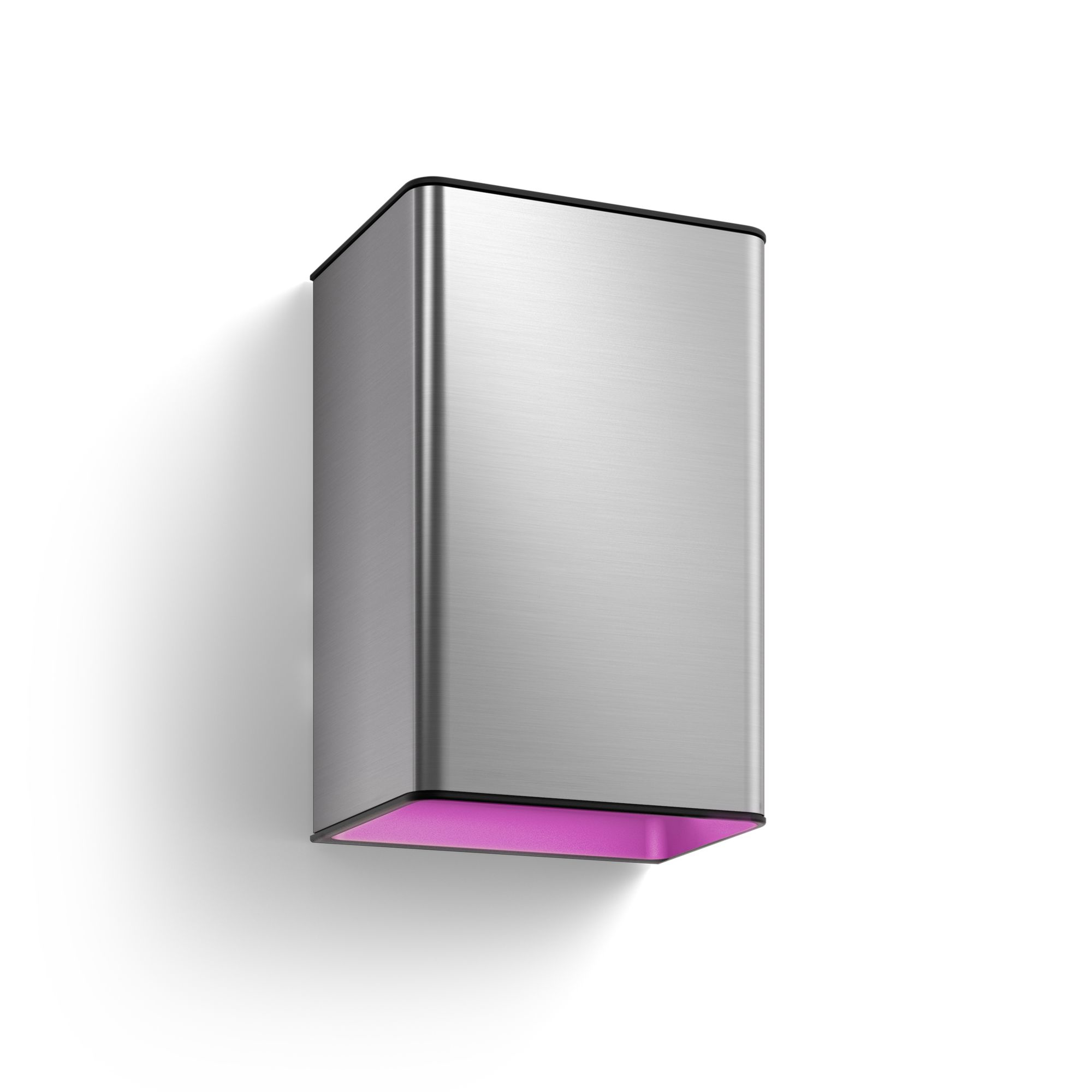 Philips Hue WCA Resonate Outdoor Wall Lantern, Inox - 8 W - 2000-6500 Hue White Colour Ambiance