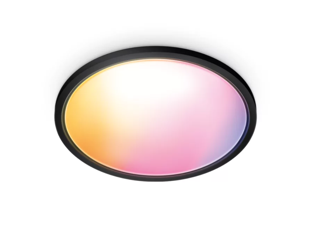 WiZ Smart WiFi SuperSlim Ceiling 545mm, Black - 32 W - 2200-6500 K (RGB)